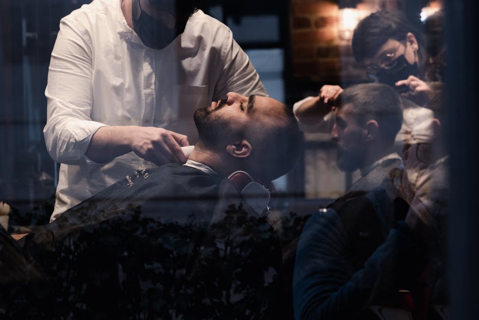 Barbershop interior atmosphere